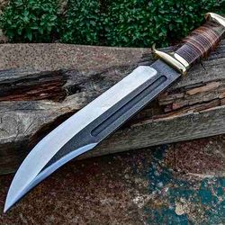 hunting bowie knife , handmade outdoor knife, christmas gift, bushcraft knife , camping knife , anniversary gift