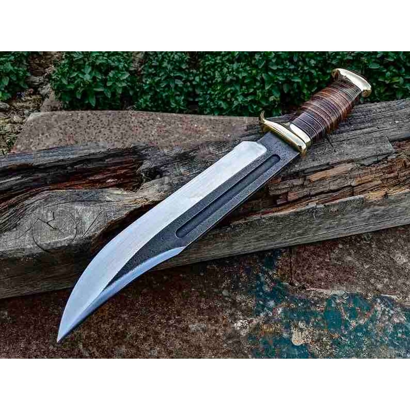 Hunting Bowie Knife Handmade Outdoor Knife Christmas Gift Bushcraft Knife Camping Knife Anniversary Gift 0