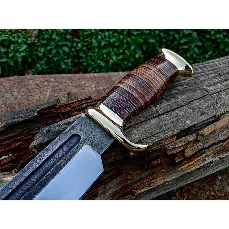 Hunting Bowie Knife Handmade Outdoor Knife Christmas Gift Bushcraft Knife Camping Knife Anniversary Gift 2