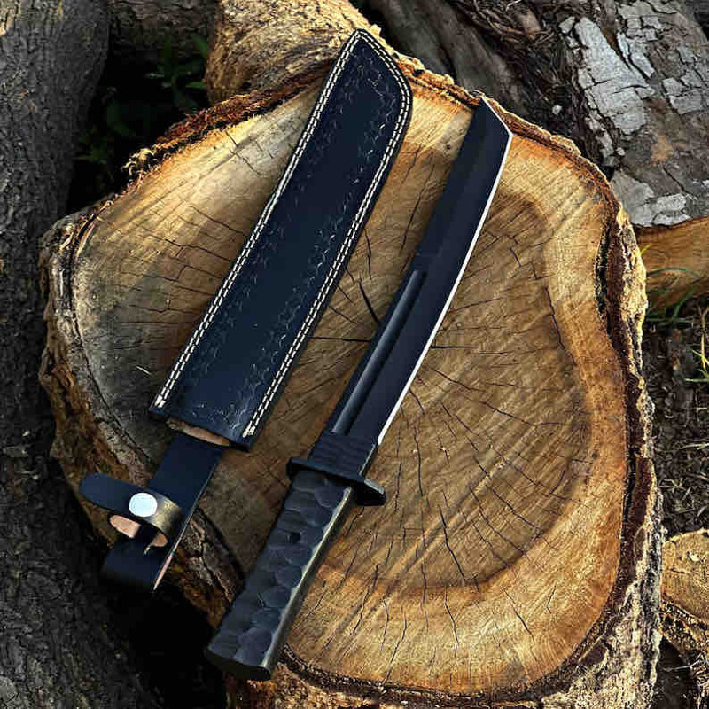 Tanto Knife  Hunting Tanto Knife  Outdoors Carbon Steel Knife  Christmas Gift Groomsmen Gift  Tanto Blade 1