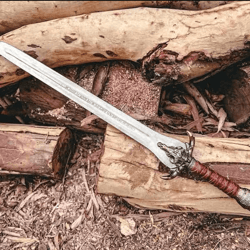 fantasy barbarian sword replica – heavy steel display sword | inspired by heroic character