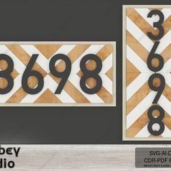custom address sign patterns - arrow, chevron,southwest designs for diy projects 666
