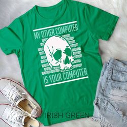 cyber hacker, computer security expert, cybersecurity t-shirt unisex t-shirt