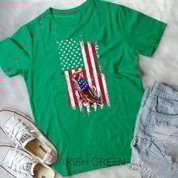 fishing american flag vintage usa fisherman gifts t-shirt unisex t-shirt