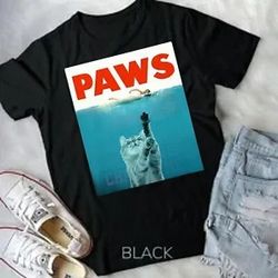 paws kitten meow parody funny tshirt cat lover gifts unisex form t-shirt
