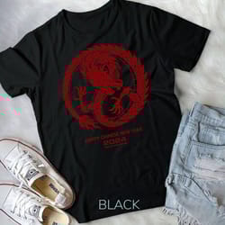red happy 2024 chinese new year 2024 year of the dragon 2024 unisex t-shirt