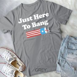funny fourth of july 4th of july i_m just here to bang t-shirt unisex t-shirt