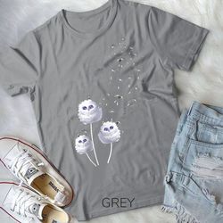 dandelion and cute owls - owl lover t shirt unisex t-shirt
