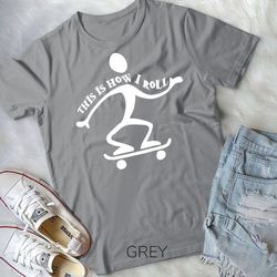 skate board skater gifts for teens skateboard boys clothes unisex t-shirt