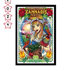 pennsylvania cannabis festival kutztown pa sept 2023 poster