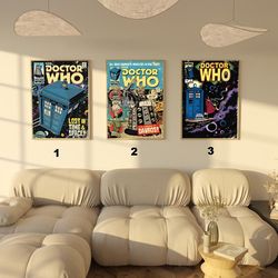 Doctor Who Poster Print, Fan Art poster, TV Series Poster