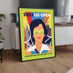 2023 Us Open Theme Art Celebrates 50 Years of Equal Poster, Us Open Poster