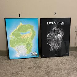gta v poster, los santos wall art poster, gaming poster, wall decor, gift