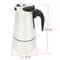 Classic Moka Coffee Maker 469 Cup Stove Top Espresso Percolator Strong Brew Latte Caffe Machine 8