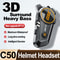 3D Surround Heavy Bass Motorcycle Helmet Headset Stereo Bluetooth HandsFree Calls IPX7 Waterproof 2