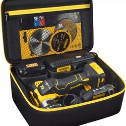 durable storage bag case carrying holder organizer, compatible with dewalt max cut off tool brushless, compact & travel