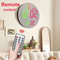 Smart WiFi Colorful LED Large Digital Wall Clock Temperature Date Week Display Dual Alarms Remote C 9