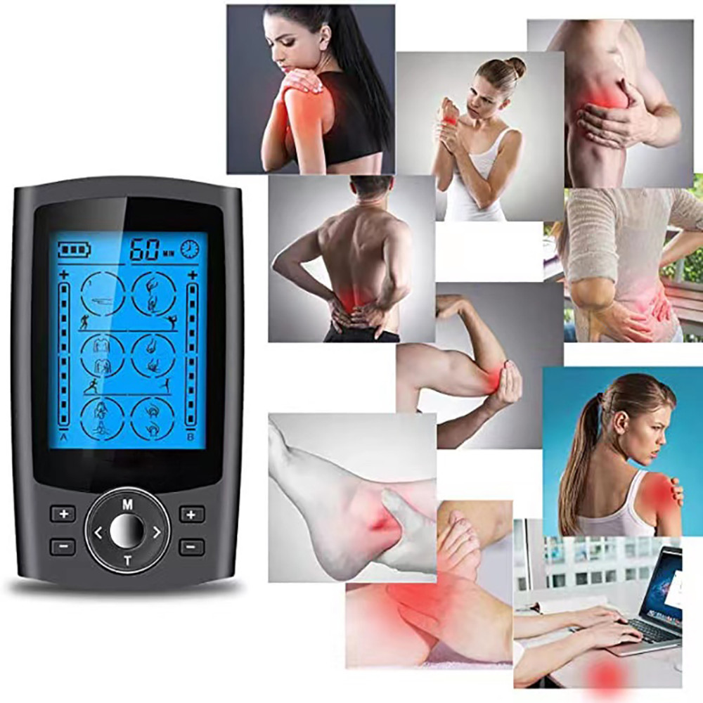 Tens Muscle Stimulator Electric EMS Acupuncture Body Massage Slimming Machine Digital Therapy Electrostimulator