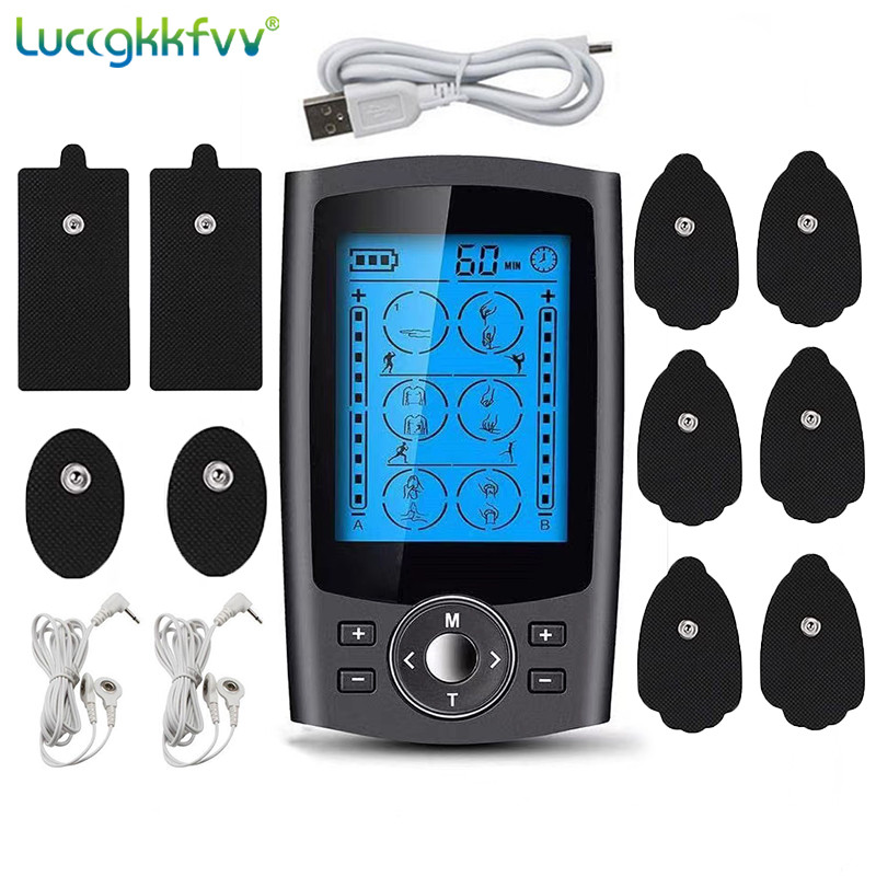 Tens Muscle Stimulator Electric EMS Acupuncture Body Massage Slimming Machine Digital Therapy Electrostimulator