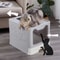 Foldable Cat Litter Box With Drawer Scooper Convenient Covered Litter Pan For Cats Easy Cleaning