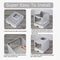 Foldable Cat Litter Box With Drawer Scooper Convenient Covered Litter Pan For Cats Easy Cleaning