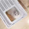 Foldable Cat Litter Box With Drawer Scooper Convenient Covered Litter Pan For Cats Easy Cleaning