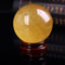 Natural Citrine Quartz Crystal Sphere Ball, Healing Stone for Meditation, Feng Shui, Photography