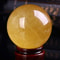 Natural Citrine Quartz Crystal Sphere Ball, Healing Stone for Meditation, Feng Shui, Photography