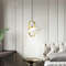 Modern LED Pendant Lights Fixture, Gold Hanging Lamps for Bedroom, Kitchen, Dining Room, Suspension Luminaire Home Decor