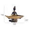 African Girl Holding a Plate Sculpture for Home and Office, Vintage Decorative Storage Ornament & Collectible Craft