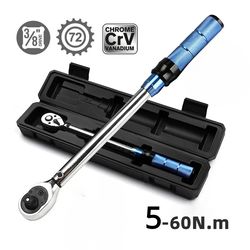 professional torque wrench square drive, high precision torques key for cars, bikes & maintenance tools