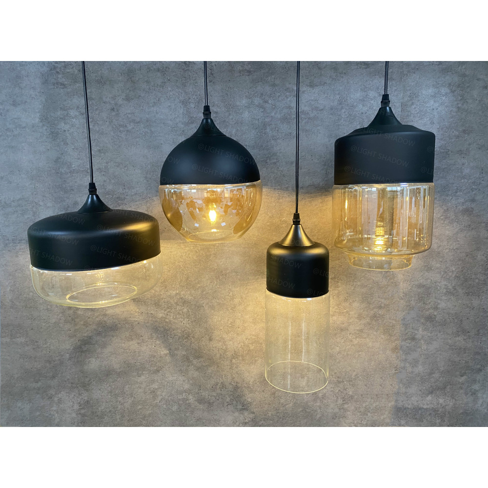 Nordic Pendant Lamp, Modern Glass Hanging LED Light Fixture for Restaurant, Living Room, Bedroom, Indoor Decoration
