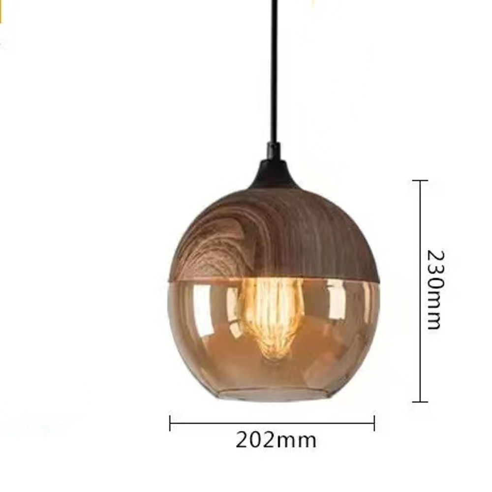 Nordic Pendant Lamp, Modern Glass Hanging LED Light Fixture for Restaurant, Living Room, Bedroom, Indoor Decoration