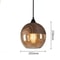 Nordic Pendant Lamp, Modern Glass Hanging LED Light Fixture for Restaurant, Living Room, Bedroom, Indoor Decoration