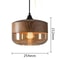 Nordic Pendant Lamp, Modern Glass Hanging LED Light Fixture for Restaurant, Living Room, Bedroom, Indoor Decoration