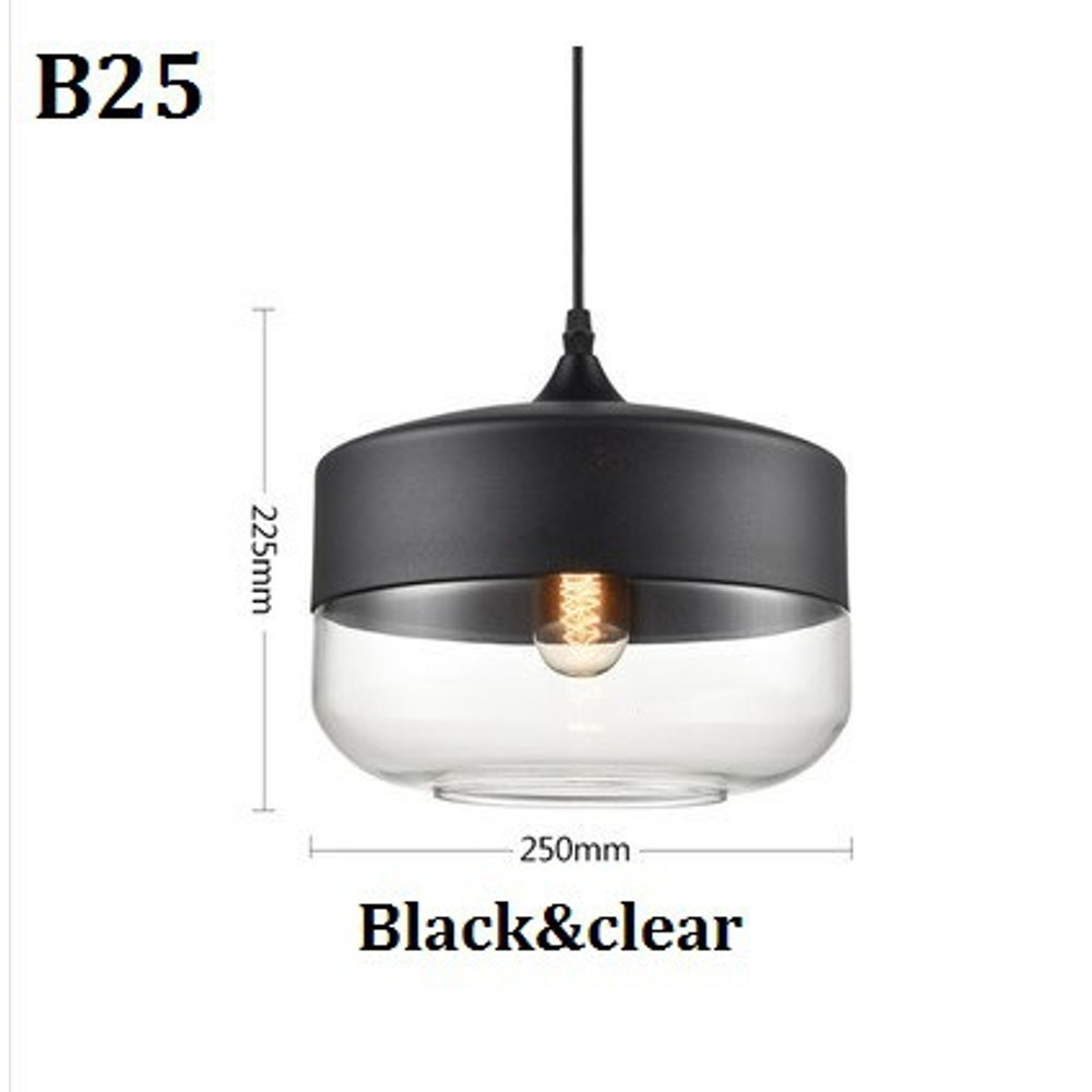Nordic Pendant Lamp, Modern Glass Hanging LED Light Fixture for Restaurant, Living Room, Bedroom, Indoor Decoration