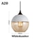 Nordic Pendant Lamp, Modern Glass Hanging LED Light Fixture for Restaurant, Living Room, Bedroom, Indoor Decoration