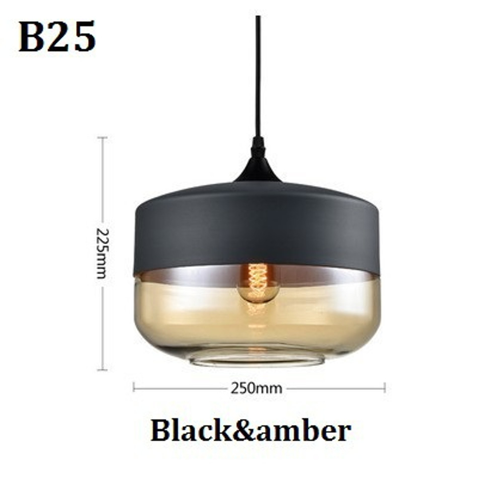 Nordic Pendant Lamp, Modern Glass Hanging LED Light Fixture for Restaurant, Living Room, Bedroom, Indoor Decoration