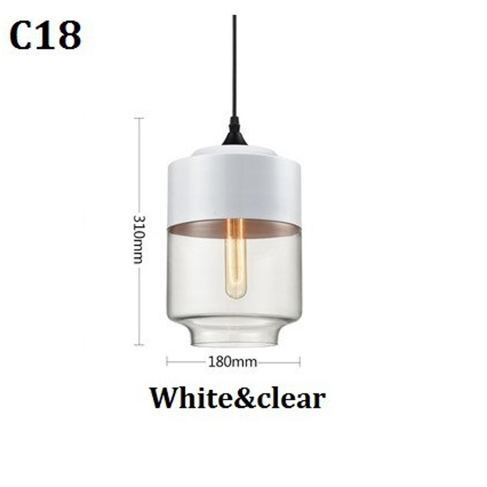 Nordic Pendant Lamp, Modern Glass Hanging LED Light Fixture for Restaurant, Living Room, Bedroom, Indoor Decoration