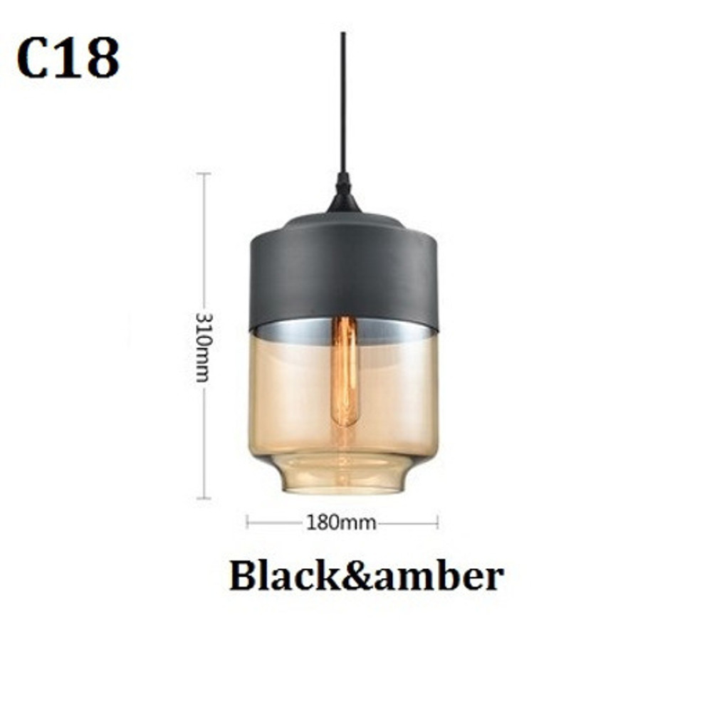 Nordic Pendant Lamp, Modern Glass Hanging LED Light Fixture for Restaurant, Living Room, Bedroom, Indoor Decoration