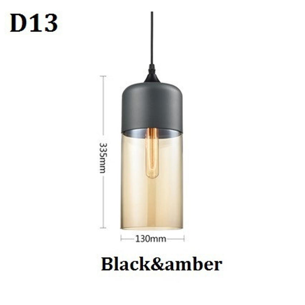Nordic Pendant Lamp, Modern Glass Hanging LED Light Fixture for Restaurant, Living Room, Bedroom, Indoor Decoration