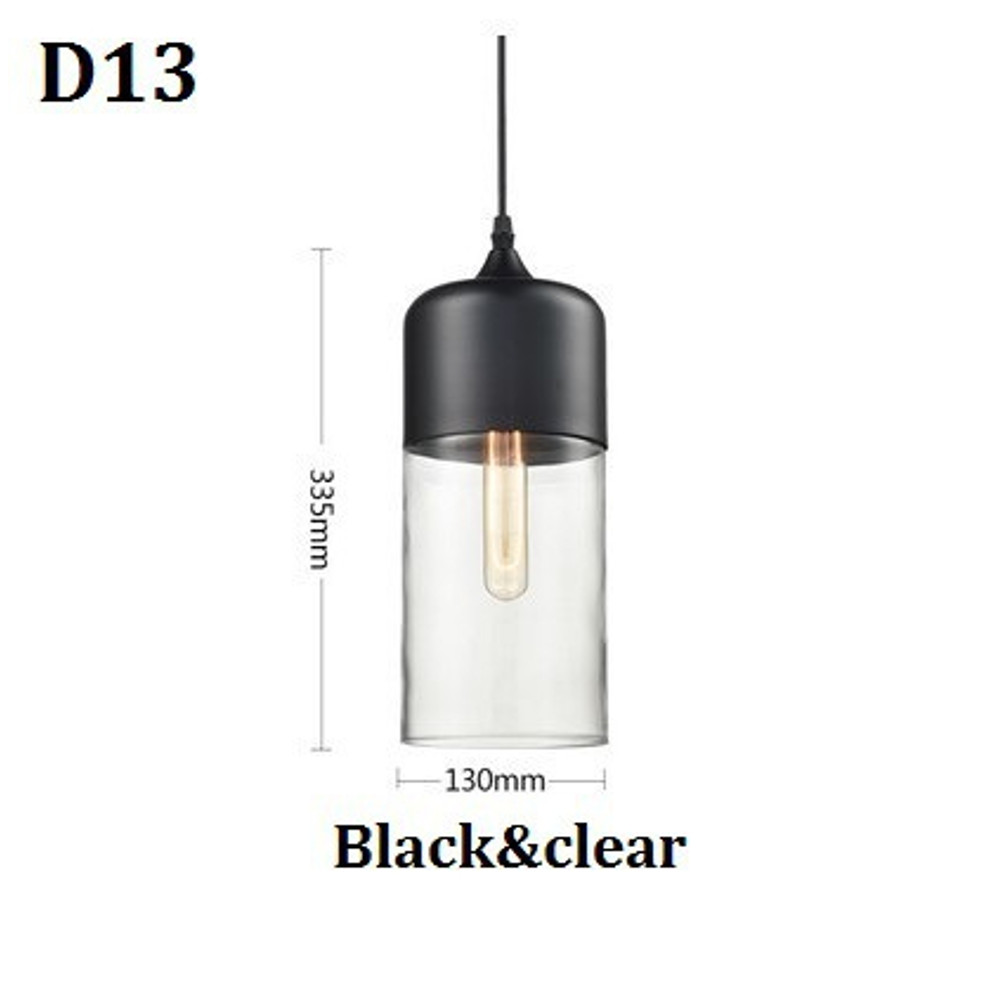 Nordic Pendant Lamp, Modern Glass Hanging LED Light Fixture for Restaurant, Living Room, Bedroom, Indoor Decoration