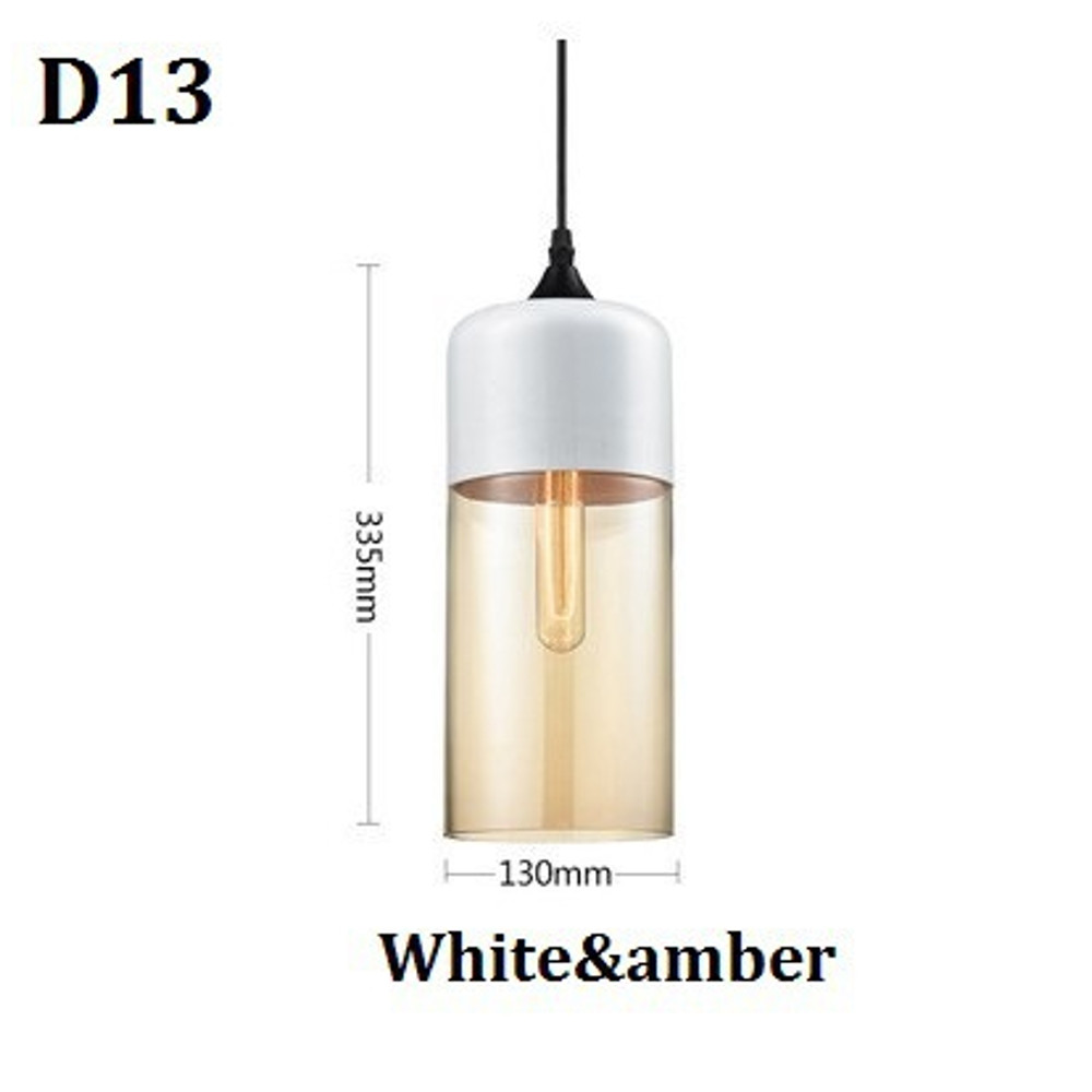 Nordic Pendant Lamp, Modern Glass Hanging LED Light Fixture for Restaurant, Living Room, Bedroom, Indoor Decoration