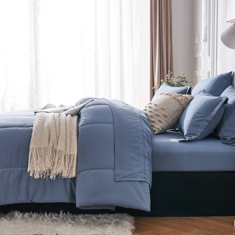 Comforter Set King Stylish Solid Geometry Comforter And SheetPillowcase Set Ideal Gift For Home 4