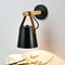 Hot Modern Wall Lamp Wood Iron LED Sconce For Bedroom Study Or Hallway Leather Accent Reading Light 1
