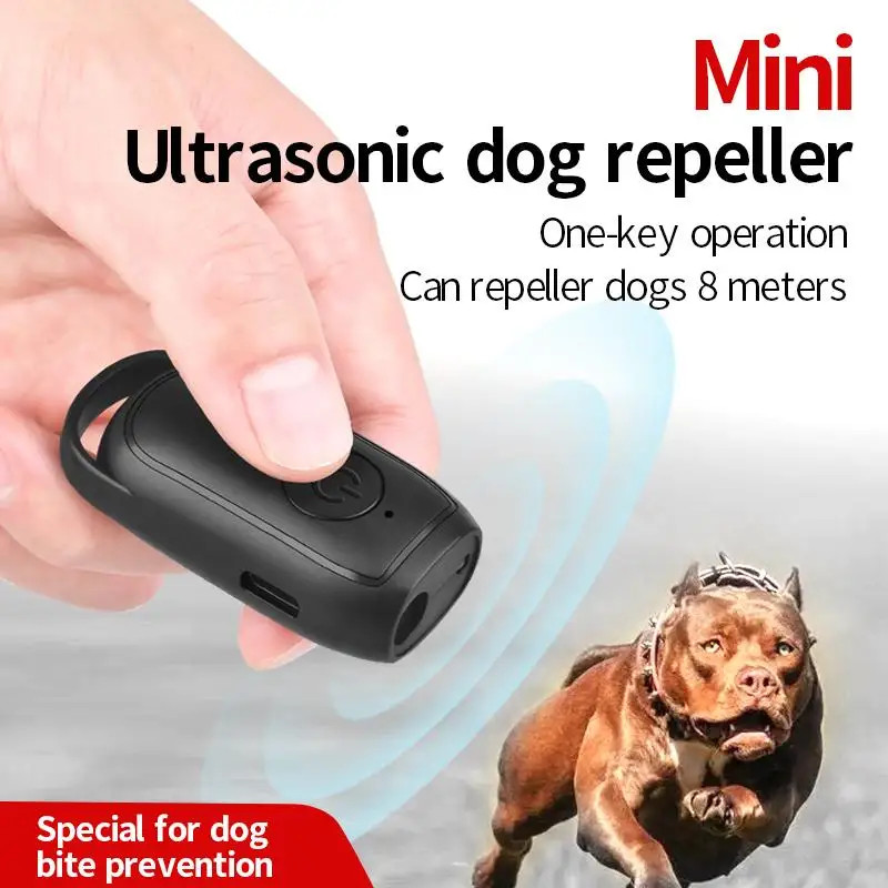 Mini Dog Deterrent Ultrasonic Dog Repeller With LED Effective AntiBarking Training Device For Dogs 1