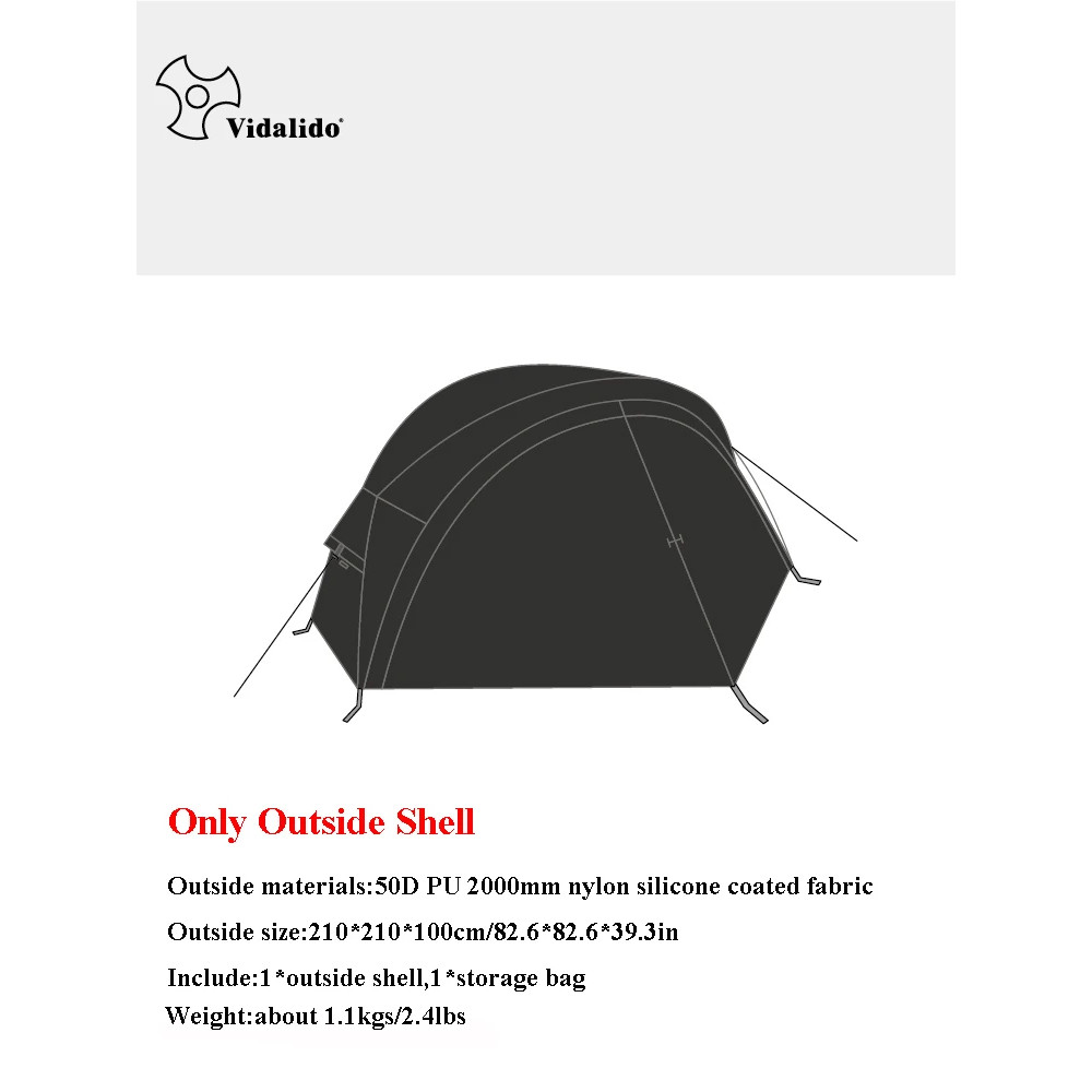 Vidalido Floating Island Tent Cot Ultralight 1Person OffGround Camping Tent With Mosquito Net Wate 5