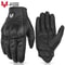 Summer New Vintage Leather Motorcycle Gloves For Men Black WearResistant Touchscreen AntiSlip Retro 5
