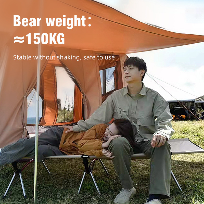 Camping Cot Folding Camping Bed Portable Outdoor Sleeping Cot For Adults Kids Comfortable Travel B 5