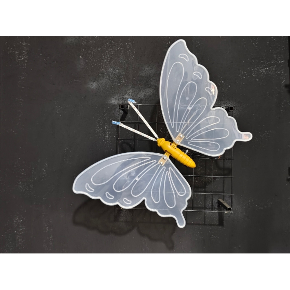 2 Pieces LED Outdoor Simulation Butterfly Lights, Dynamic, Static Holiday Party Decorations for Garden, Wedding, Event